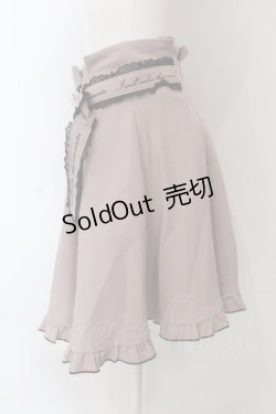 画像2: Rojita / メッセージ刺繍フリルスカート  ピンクベージュ O-25-03-29-025-LO-SK-IG-OS