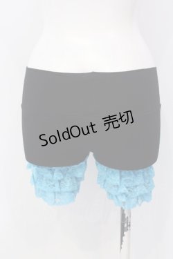 画像3: MARBLE / ラッセルレースペチパンツ  ブラック×サックス O-25-03-31-003-GO-PA-IG-ZI