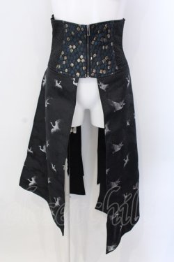 画像1: Qutie Frash / 2023-宵鶴-ラップコルセット  ブラック O-25-03-31-027-QU-ZA-IG-OS