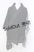 Qutie Frash / 2023年プレミアム 宵鶴着物チュニック  ブラック O-25-03-31-028-QU-TO-IG-OS