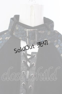 画像2: Qutie Frash / 2023年プレミアム 宵鶴ポンチョ  ブラック O-25-03-31-029-QU-JA-IG-OS