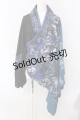 Qutie Frash / 着物カーデ  ブルー O-25-03-31-030-QU-TO-IG-OS