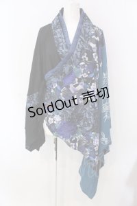 Qutie Frash / 着物カーデ  ブルー O-25-03-31-030-QU-TO-IG-OS