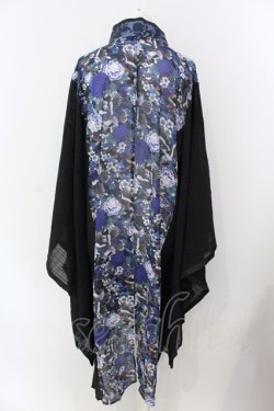 画像4: Qutie Frash / チャイナ着物ロングカーデ  ブルー O-25-03-31-031-QU-JA-IG-OS