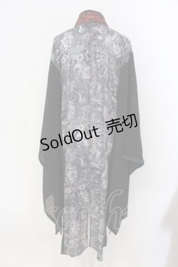 画像4: Qutie Frash / チャイナ着物ロングカーデ  レッド×ブラック O-25-03-31-032-QU-JA-IG-OS