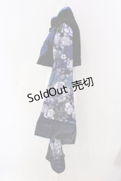 画像3: Qutie Frash / チャイナ着物ショートカーデ  ブルー O-25-03-31-033-QU-TO-IG-OS