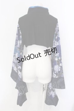画像4: Qutie Frash / チャイナ着物ショートカーデ  ブルー O-25-03-31-033-QU-TO-IG-OS