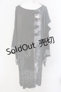 Qutie Frash / 着物袖ロングカットソー  ブラック O-25-03-31-034-QU-TO-IG-OS