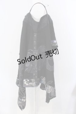 画像2: Qutie Frash / オフショルポンチョ  ブラック O-25-03-31-035-QU-JA-IG-OS