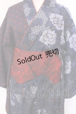 画像2: Qutie Frash / 2024 浴衣3点セット  ブルー O-25-03-31-039-QU-OP-IG-OS