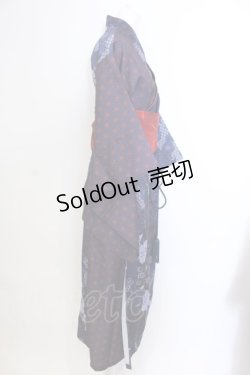 画像3: Qutie Frash / 2024 浴衣3点セット  ブルー O-25-03-31-039-QU-OP-IG-OS