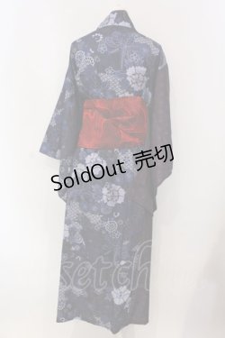 画像4: Qutie Frash / 2024 浴衣3点セット  ブルー O-25-03-31-039-QU-OP-IG-OS
