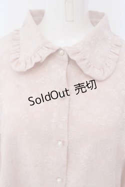 画像2: Taberuno Sky / 初めてのデートで着るジャガードブラウス ワンサイズ（3L-5L相当） ピンク O-25-03-31-048-LO-OP-IG-OS