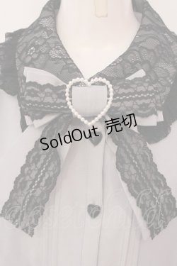 画像2: DearMyLoveWhip / レース重ねハートリボンフリルブラウス 4L ブルー O-25-03-31-049-LO-BL-IG-OS