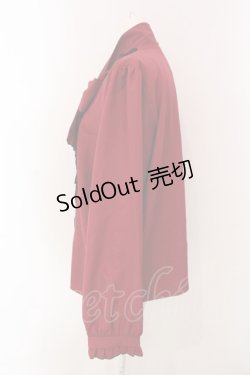 画像2: DearMyLoveWhip / 大きなボウタイフリルブラウス 4L ボルドー O-25-03-31-051-LO-BL-IG-OS