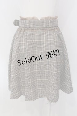 画像3: Secret Honey / ハートバックルチュールフリルスカート  ベージュ×ブラウン O-25-03-31-054-CA-SK-IG-OS