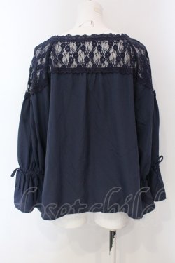 画像3: axes femme / ファンタジータイムブラウス M ネイビー O-25-03-31-1031-AX-BL-IG-OS