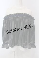 axes femme / レース切替レジメカットプルオーバー M グリーン×オフシロ O-25-03-31-1032-AX-TO-IG-OS