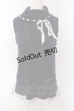 画像1: axes femme / オフタートルノースリプルオーバー M ネイビー O-25-03-31-1033-AX-TO-IG-OS