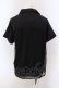画像3: axes femme / スキッパー襟カットシャツ M クロ O-25-03-31-1040-AX-BL-IG-OS (3)
