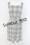axes femme POETIQUE / チェック柄ベルト付きチュニ M グリーン O-25-03-31-1042-AX-OP-IG-OS