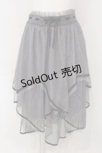 axes femme POETIQUE / チュールレイヤードスカート  グレー O-25-03-31-1048-AX-SK-IG-OS