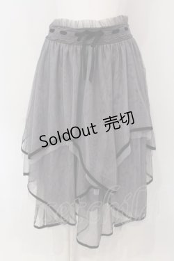 画像1: axes femme POETIQUE / チュールレイヤードスカート  グレー O-25-03-31-1048-AX-SK-IG-OS