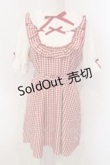 DearMyLove / お茶会フリルリボンワンピース L アカ O-25-03-31-1050-EL-OP-IG-OS