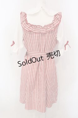 画像4: DearMyLove / お茶会フリルリボンワンピース L アカ O-25-03-31-1050-EL-OP-IG-OS