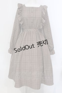 画像1: m petit by misako / チェックワンピース M ブラウン O-25-03-31-1005-LO-OP-IG-OS