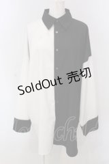Deorart / モンスターサイズ・デザインシャツ M ブラック×ホワイト O-25-03-31-1053-PU-BL-IG-OS