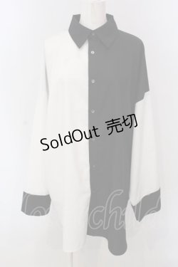 画像1: Deorart / モンスターサイズ・デザインシャツ M ブラック×ホワイト O-25-03-31-1053-PU-BL-IG-OS