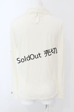 画像3: axes femme / バラモチーフ付きボトルネックプルオーバー M アイボリー O-25-03-31-1057-AX-TO-IG-OS