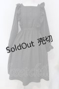 m petit by misako / チェックワンピース M グレー O-25-03-31-1006-LO-OP-IG-OS