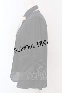 画像3: axes femme POETIQUE / ボリューム袖ブラウス M クロ O-25-03-31-1062-AX-BL-IG-OS