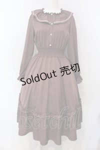 m petit by misako / ワンピース M 小豆色 O-25-03-31-1007-LO-OP-IG-OS