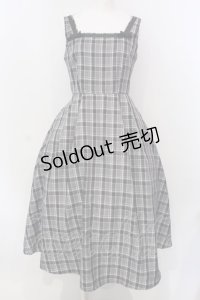 m petit by misako / リボンチェックジャンパースカート M クロ O-25-03-31-1008-LO-OP-IG-OS