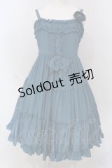 Physical Drop / 胸ギャザージャンパースカート  ピーコック O-25-03-31-1011-LO-OP-IG-OS