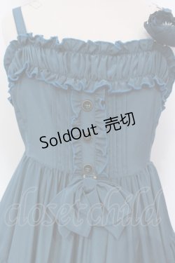 画像2: Physical Drop / 胸ギャザージャンパースカート  ピーコック O-25-03-31-1011-LO-OP-IG-OS
