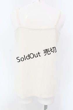 画像3: axes femme / オーガンジーフラワーキャミソール  アイボリー O-25-03-31-1012-AX-TO-IG-OS
