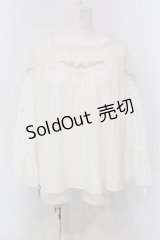 axes femme / ファンタジータイムブラウス M シロ O-25-03-31-1014-AX-BL-IG-OS