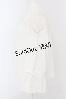 画像3: axes femme / ファンタジータイムブラウス M シロ O-25-03-31-1014-AX-BL-IG-OS