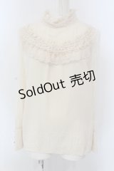 axes femme / プチスタンドブラウス M アイボリー O-25-03-31-1019-AX-BL-IG-OS