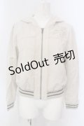 axes femme POETIQUE / 猫耳ブルゾン M アイボリー O-25-03-31-1020-AX-JA-IG-OS