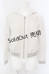 axes femme POETIQUE / 猫耳ブルゾン M アイボリー O-25-03-31-1020-AX-JA-IG-OS