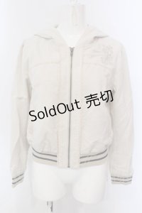 axes femme POETIQUE / 猫耳ブルゾン M アイボリー O-25-03-31-1020-AX-JA-IG-OS