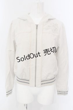 画像1: axes femme POETIQUE / 猫耳ブルゾン M アイボリー O-25-03-31-1020-AX-JA-IG-OS