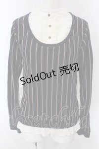 axes femme / レジメブロッキングニットプルオーバー M ネイビー O-25-03-31-1028-AX-TO-IG-OS