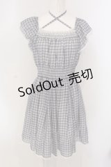 Secret Honey / ギンガムホルターワンピース  ブルー O-25-03-31-057-CA-OP-IG-OS