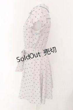 画像3: Secret Honey / ハートフロッキーシャツワンピース  ピンク×クロ O-25-03-31-059-CA-OP-IG-OS